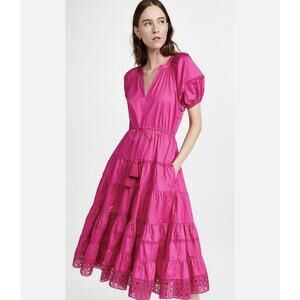 Alexis Tiered Maxi Dress Pink